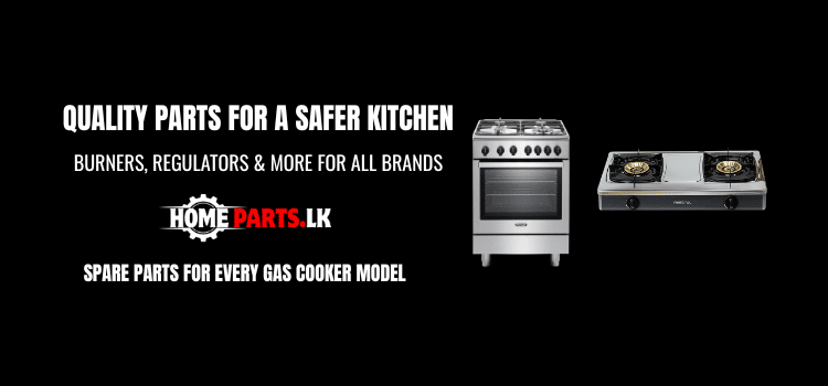 Genuine gas cooker burners and control knobs for Singer Innovex Abans in Sri Lanka