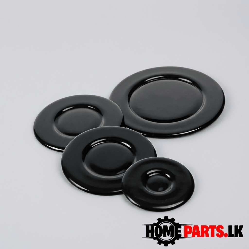 Premium Oven Hob Gas Cooker Burner Crown Kit & Flame Caps (Pack of 8) - Image 3